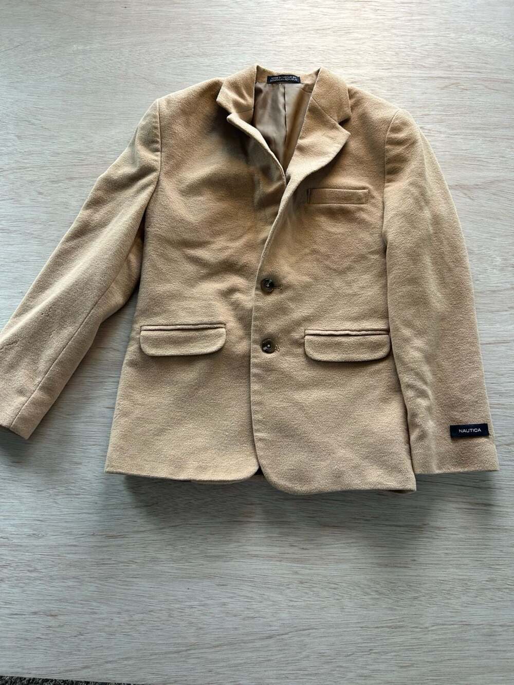 Nautica Boys Camel Blazer Sport Coat Jacket Size 14 Regular N821057